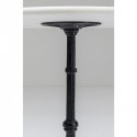 Table Bistrot marbre blanche ronde 60cm Kare Design