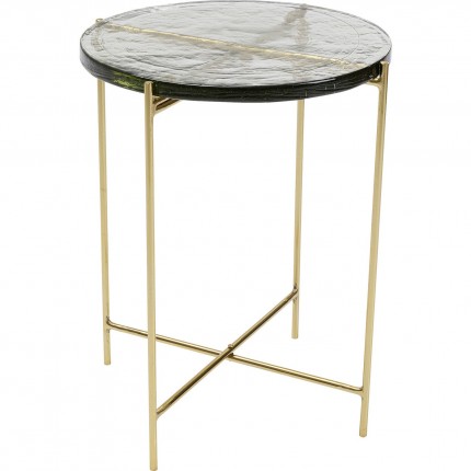 Table d'appoint Ice 40cm pieds dorés Kare Design