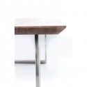 Table Symphony noyer argent 160x80cm Kare Design
