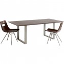 Table Symphony noyer argent 160x80cm Kare Design