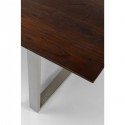 Table Symphony noyer argent 160x80cm Kare Design