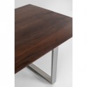 Table Symphony noyer argent 160x80cm Kare Design