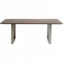 Table Symphony noyer argent 160x80cm Kare Design