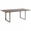 Table Symphony noyer argent 160x80cm Kare Design