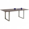 Table Symphony noyer argent 160x80cm Kare Design