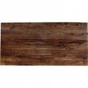 Table Symphony noyer argent 160x80cm Kare Design