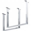 Table Harmony noyer chrome 180x90cm Kare Design