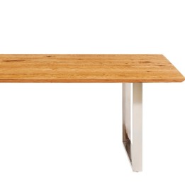 Table Symphony chêne chromé 160x80 cm Kare Design