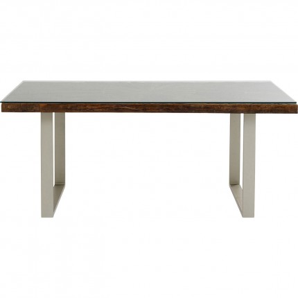 Table Conley 180x90cm pieds argentés Kare Design