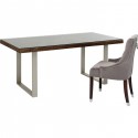Table Conley pieds argentés 180x90cm Kare Design
