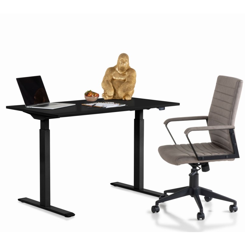 Bureau Office noir 140x60cm Kare Design