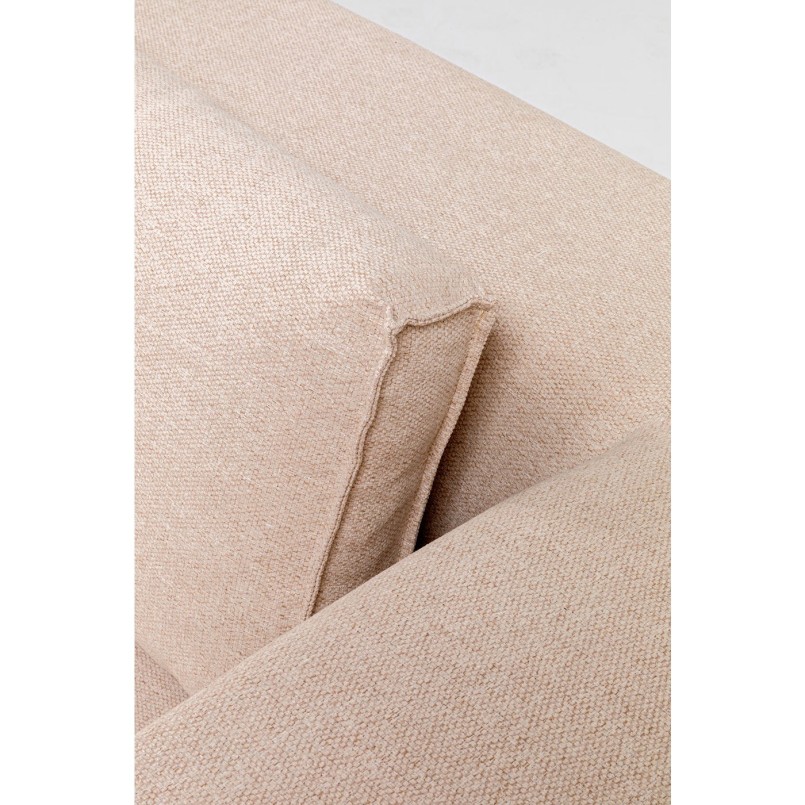 Canapé d'angle Infinity Ottomane droite crème Kare Design