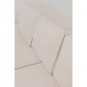 Canapé d'angle Infinity Ottomane droite crème Kare Design
