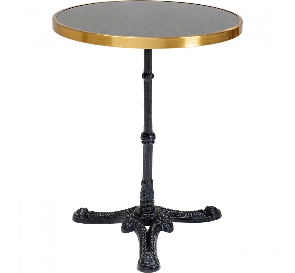 Table de bar marbre noir Bistrot Kare Design