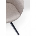 Chaise pivotante Lady Loco taupe Kare Design