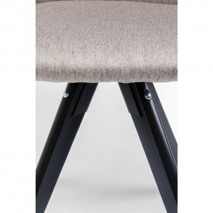 Swivel chair with armrests Lady Loco taupe Kare Design