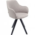 Chaise pivotante Lady Loco taupe Kare Design