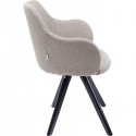 Chaise pivotante Lady Loco taupe Kare Design