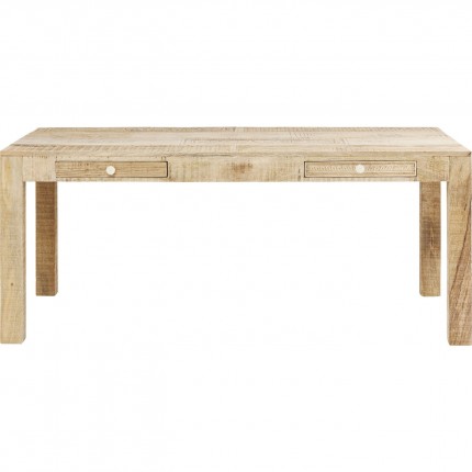 Table Puro 2 tiroirs 180x90cm Kare Design