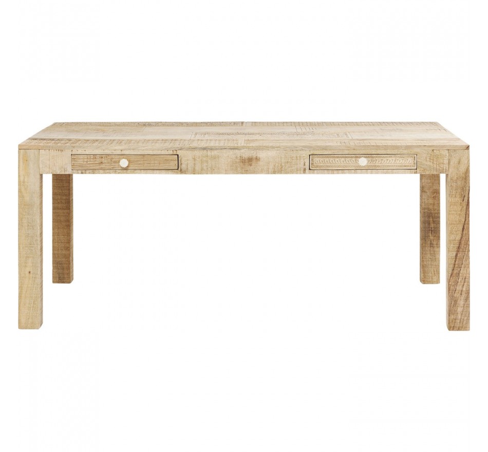 Table Puro 2 tiroirs 180x90cm Kare Design