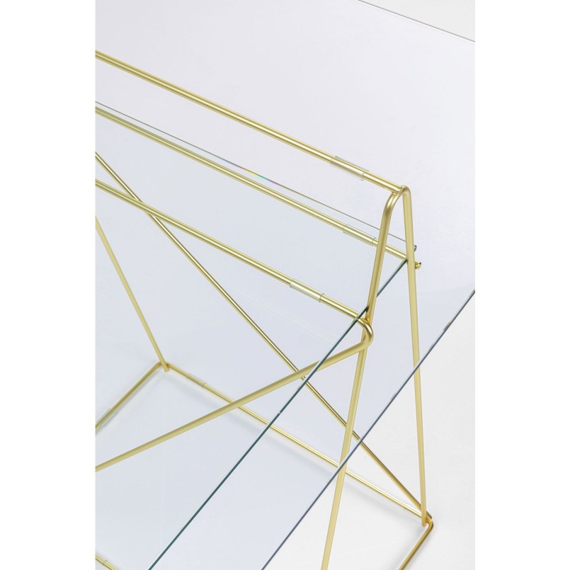 Bureau en verre Polar 135x65cm Kare Design