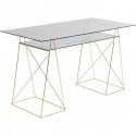 Bureau en verre Polar 135x65cm Kare Design