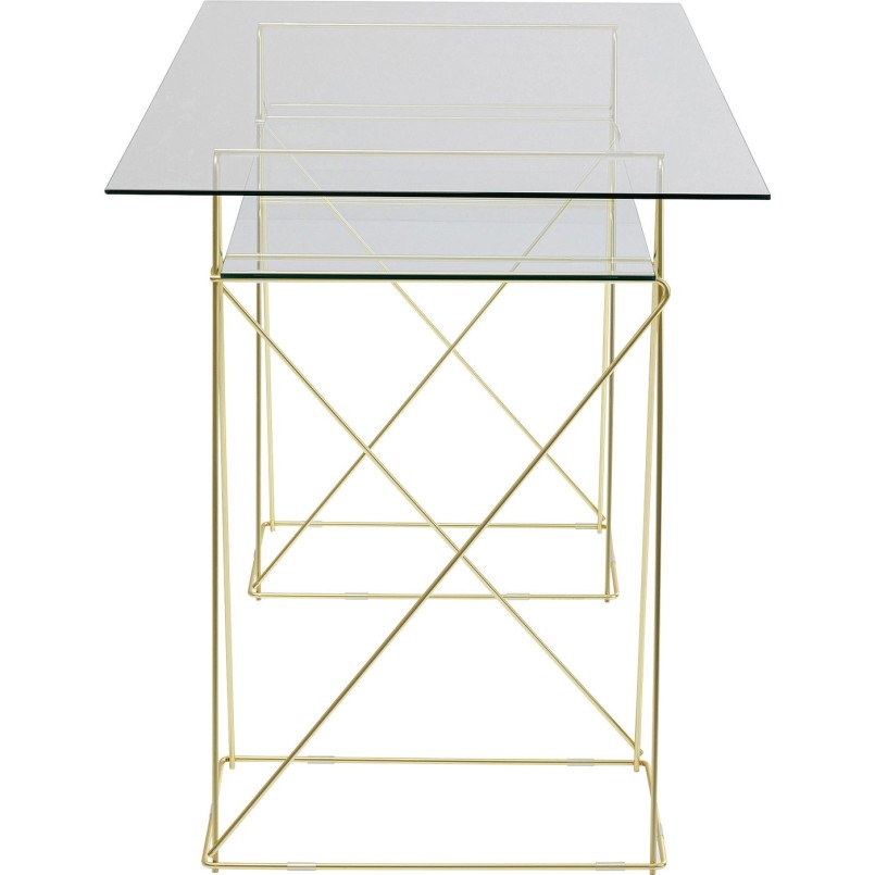 Bureau en verre Polar 135x65cm Kare Design