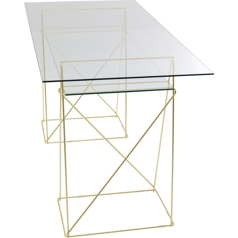 Bureau en verre Polar 135x65cm Kare Design