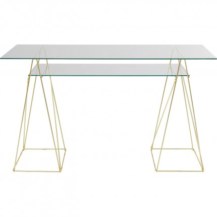 Bureau en verre Polar 135x65cm Kare Design