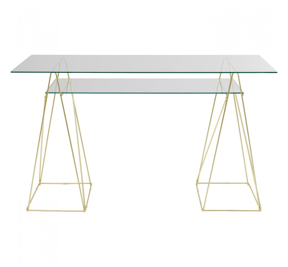Bureau en verre Polar 135x65cm Kare Design