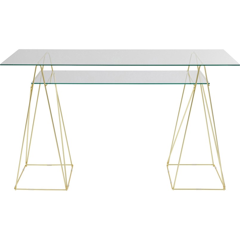 Bureau en verre Polar 135x65cm Kare Design