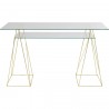 Bureau Polar 135x65cm doré Kare Design