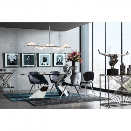 Table Gloria chrome 200x100 cm Kare Design
