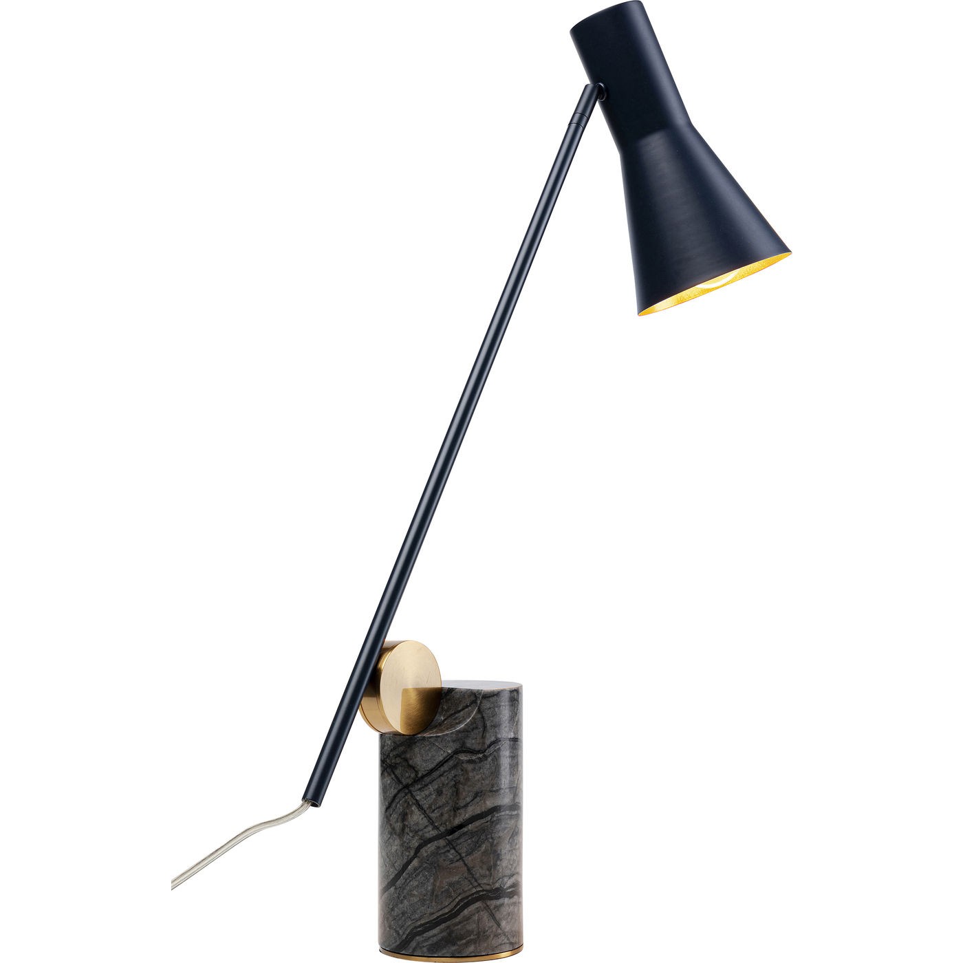 Lampe de table Metro marbre noir Kare Design