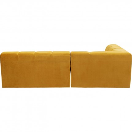 Canapé d'angle Belami gauche ocre Kare Design