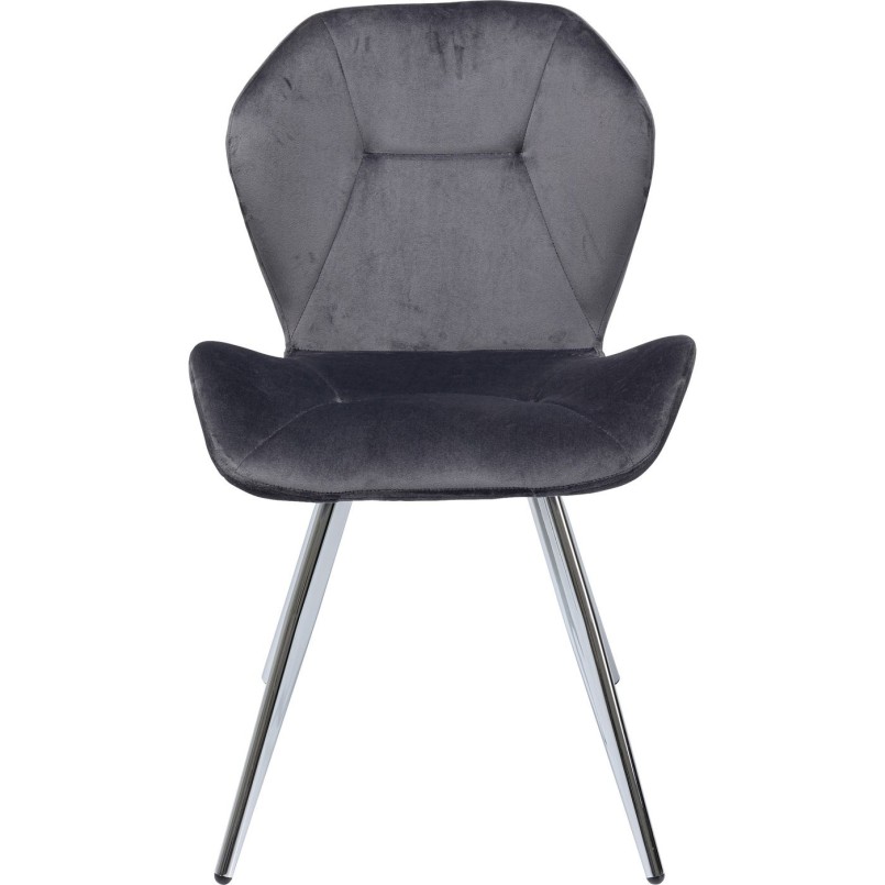Chaise Viva gris-chromé
