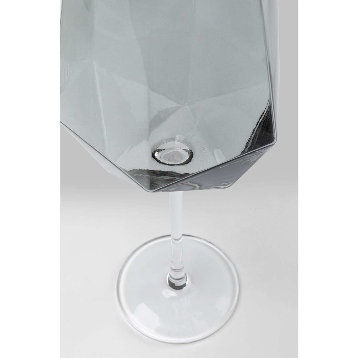 Verres à vin Diamond fumé set de 6 Kare Design