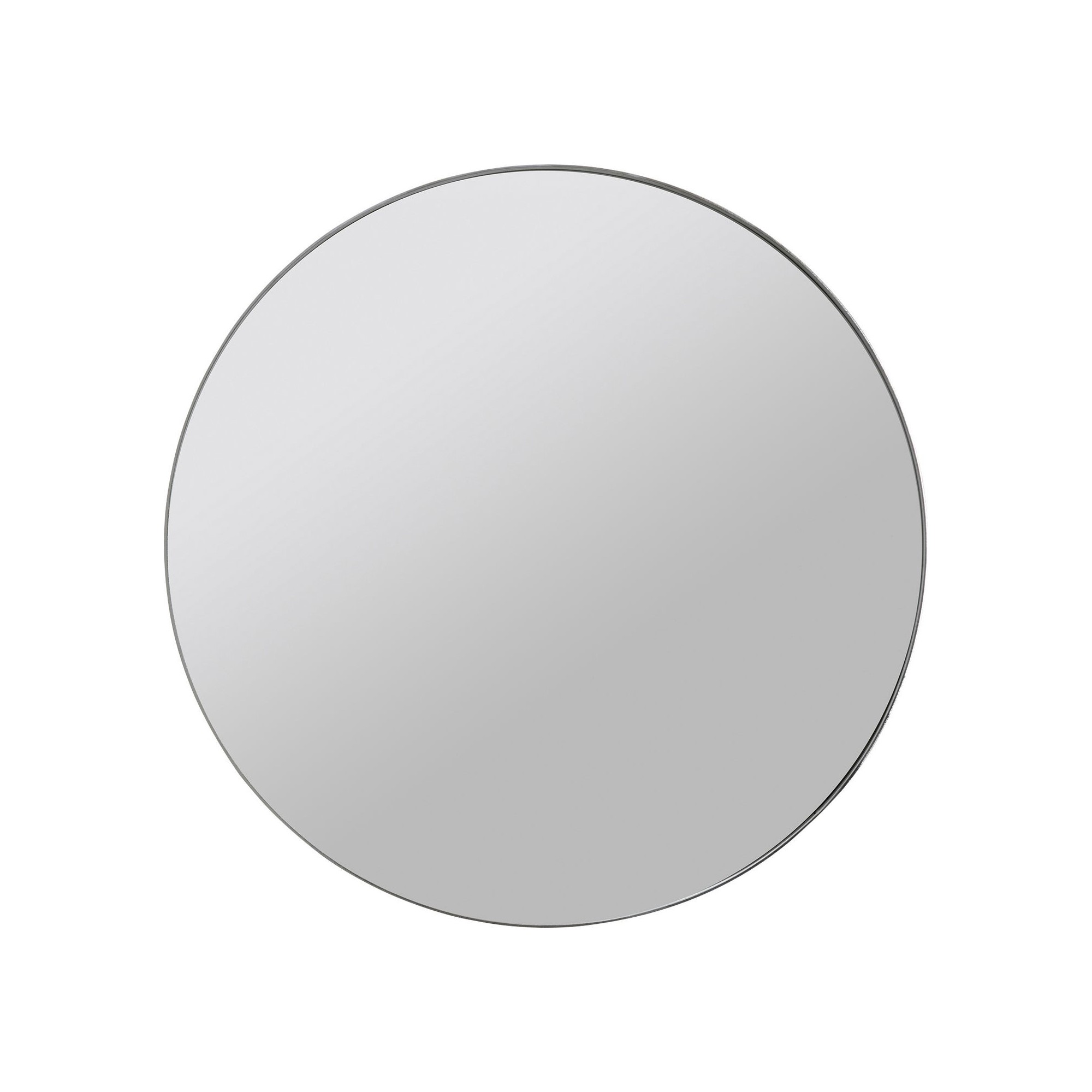 Miroir Curve rond chrome 100cm Kare Design