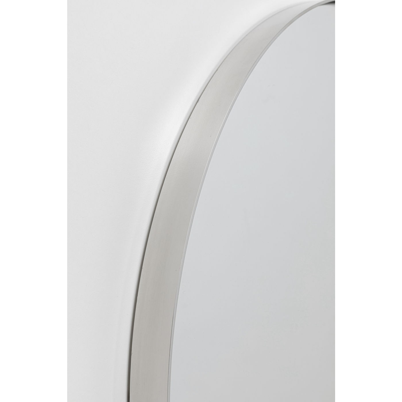 Miroir Curve rond chrome 100cm Kare Design