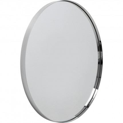 Miroir Curve rond chrome 100cm Kare Design