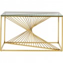 Console Laser dorée 120x40cm Kare Design