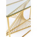 Console Laser dorée 120x40cm Kare Design