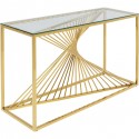 Console Laser dorée 120x40cm Kare Design