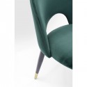 Chaise Iris velours vert Kare Design