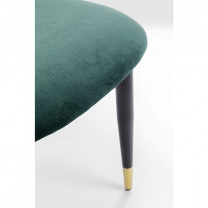 Chaise Iris velours vert Kare Design