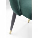 Chaise Iris velours vert Kare Design