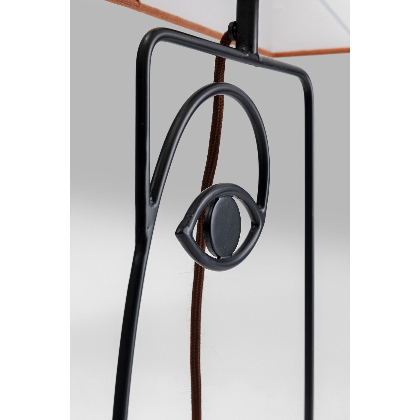 Lampe de table Wire visage orange Kare Design