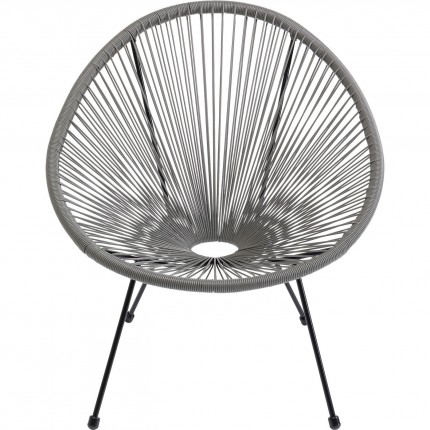 Fauteuil de jardin Acapulco gris Kare Design