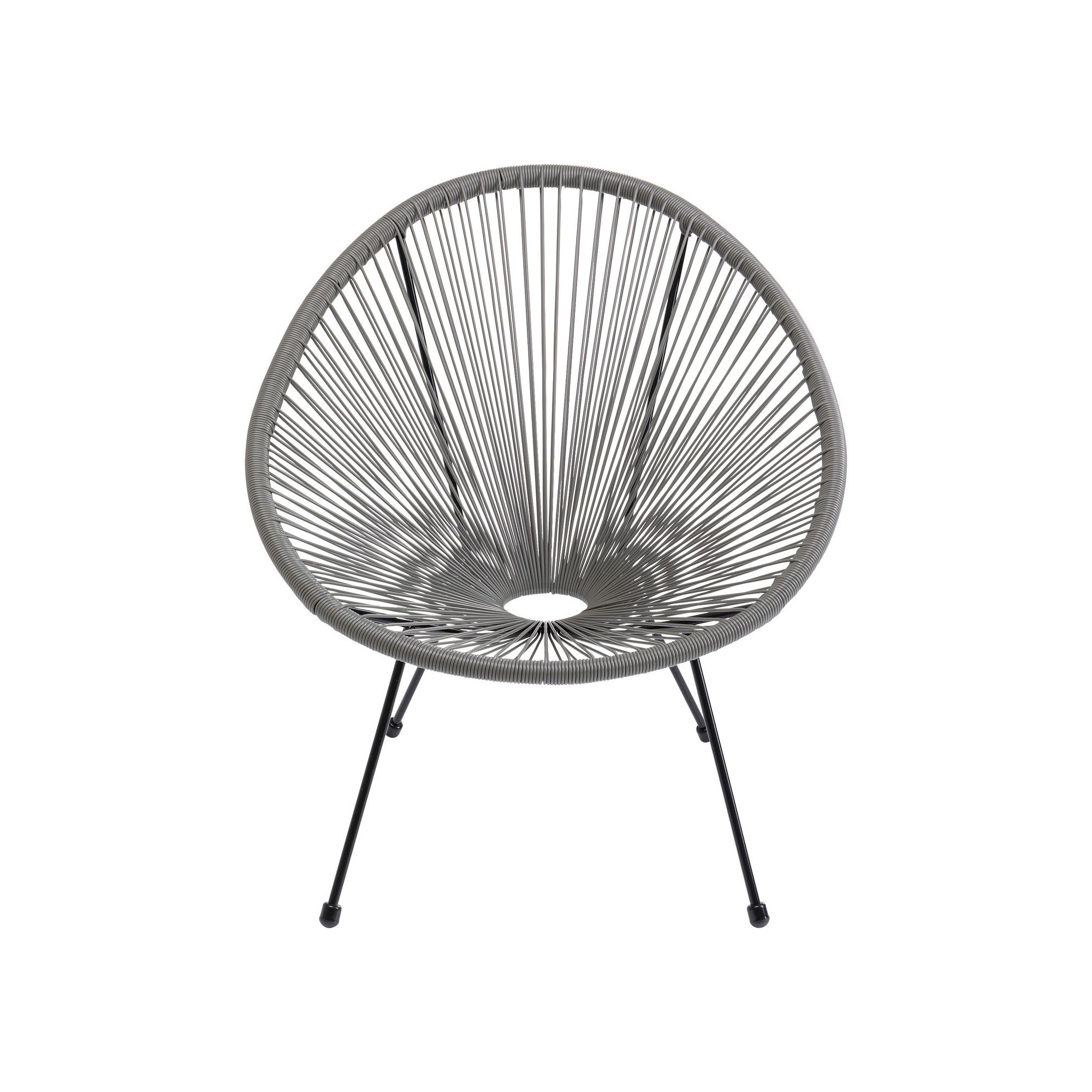 Fauteuil de jardin Acapulco gris Kare Design