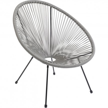 Fauteuil de jardin Acapulco gris Kare Design